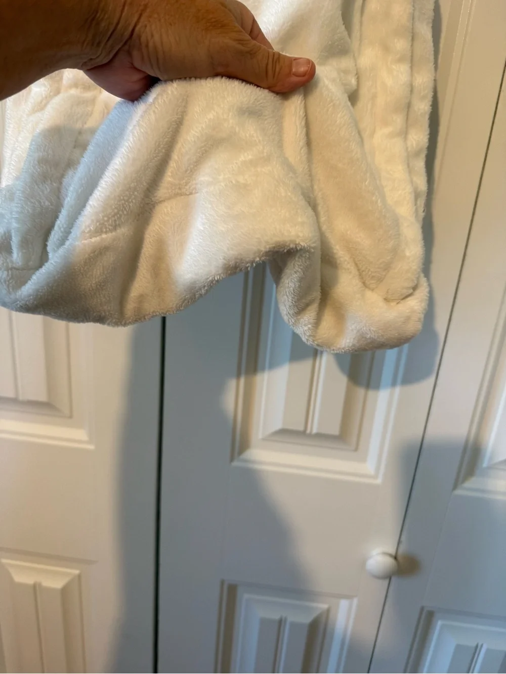 Disney White Plush Bear Face Sleep Sack with Pom-Ear Accents